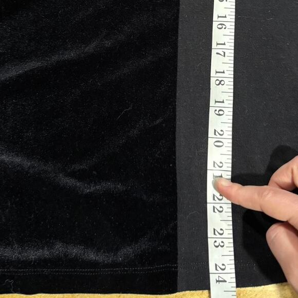 Y2k whimsigoth fairy black slouchy neckline velvet accent blouse women's18/20 XL - Picture 6 of 7